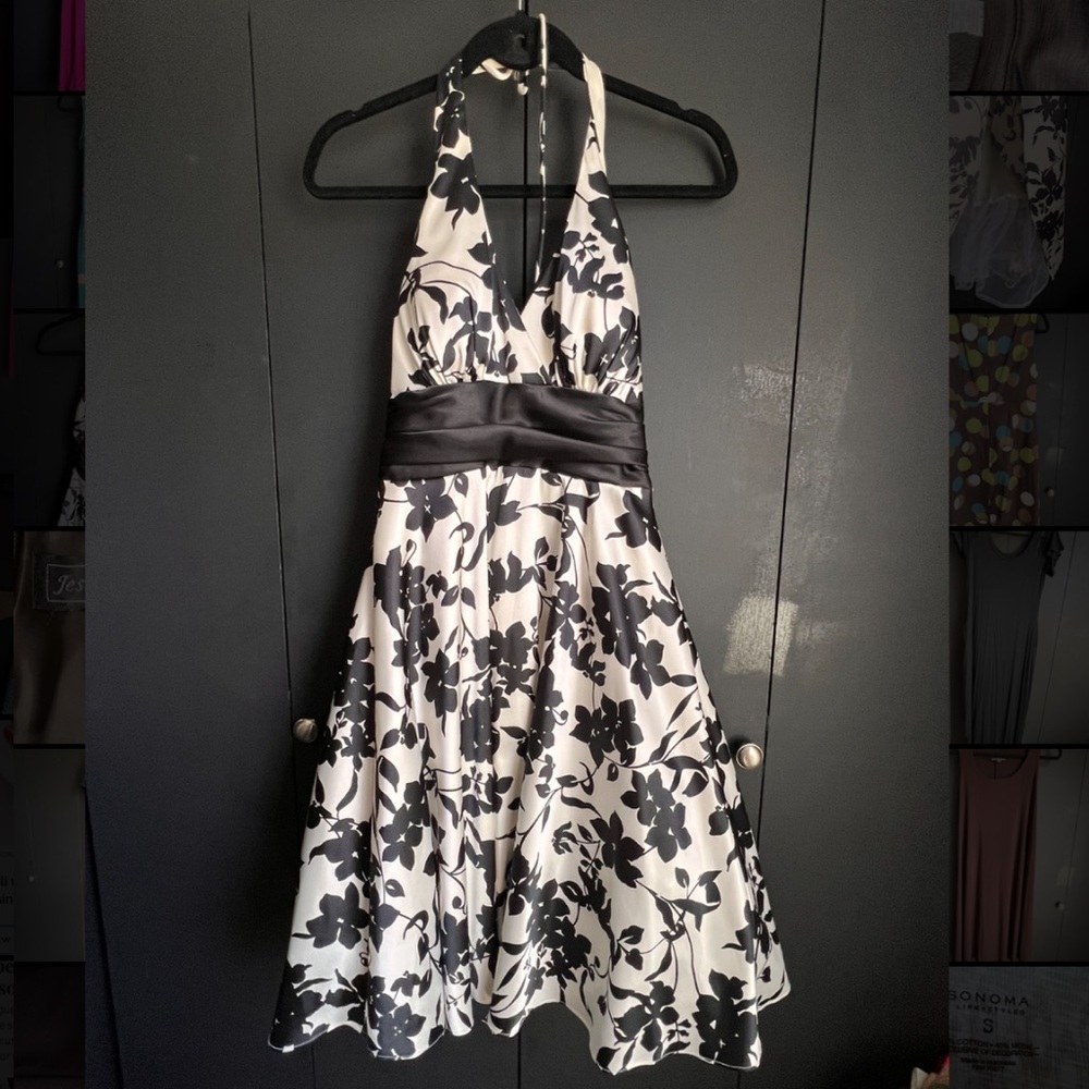 Betsy & Adam Halter Party Dress - Knee Length (size 8)